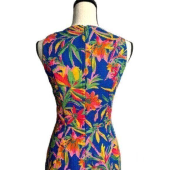 NWOT J. Crew Tropical Floral Sleeveless Sheath Cocktail Dress - Picture 8 of 11
